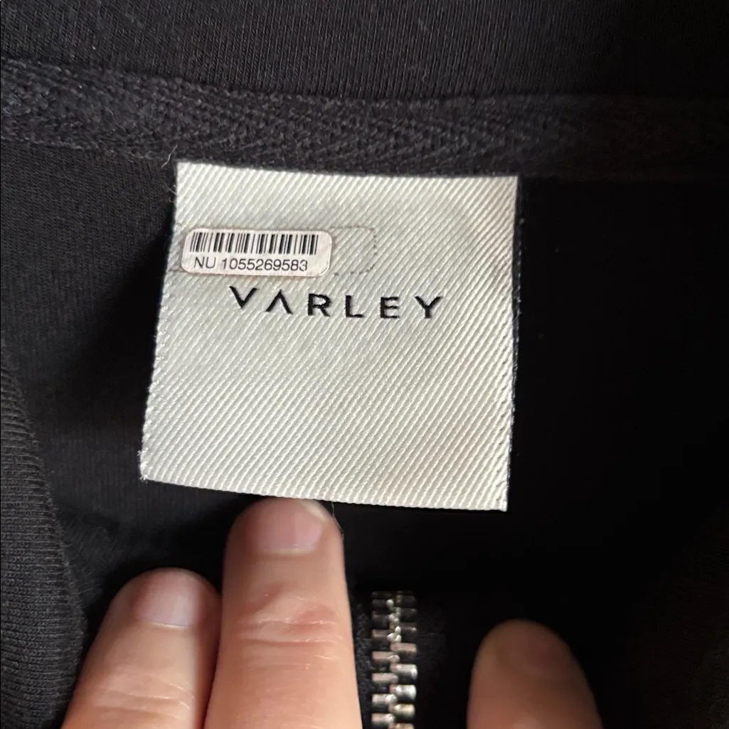 Varley Hawley Black 3/4 Zip Sweatshirt - Image 3
