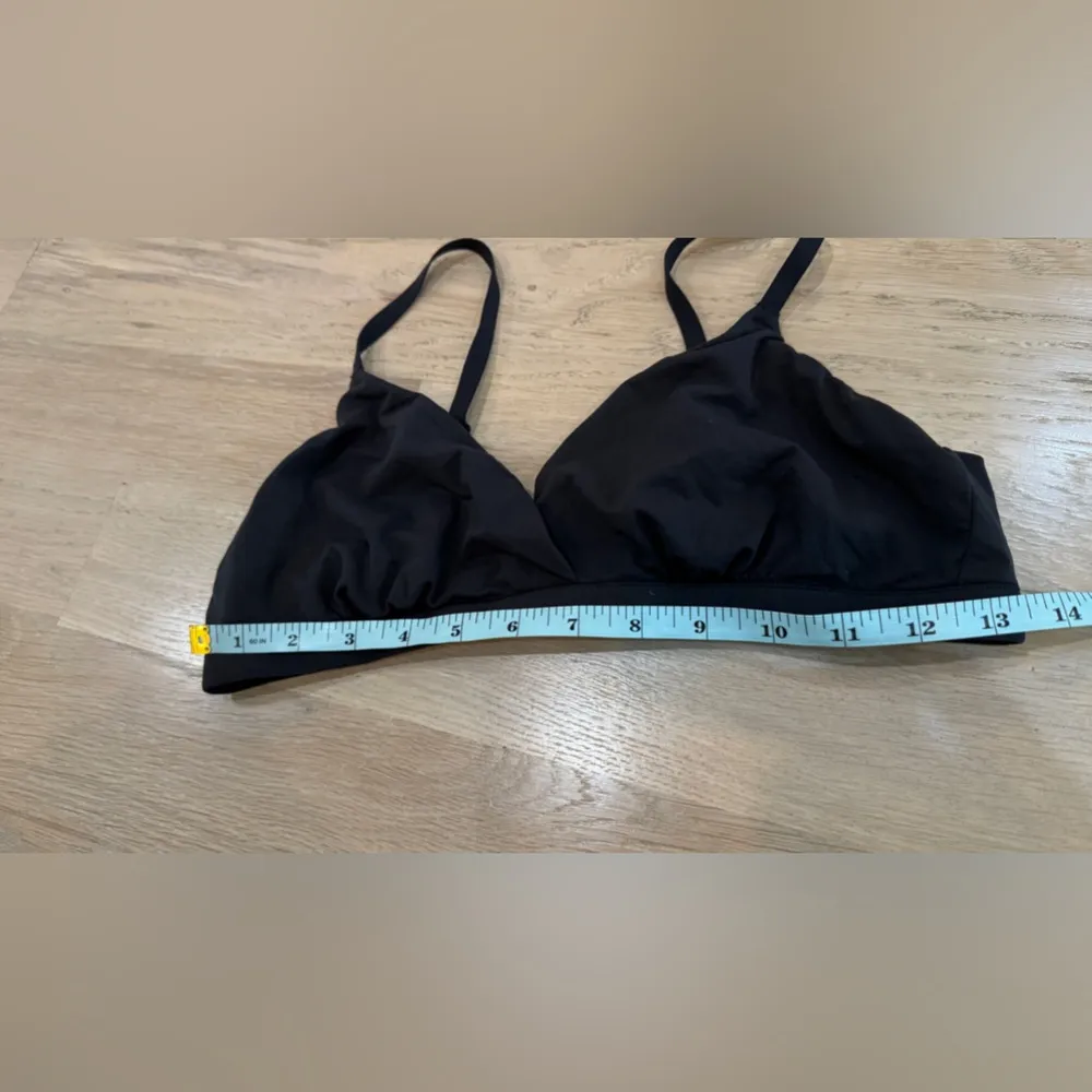 SKIMS Fits Everybody Crossover bralette Onyx black size large - Image 8