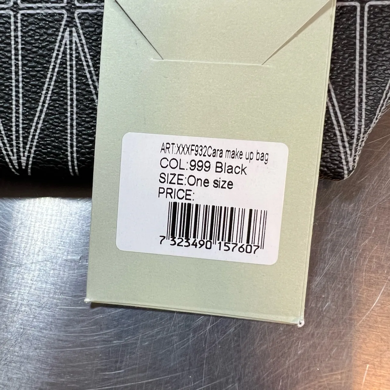 House of Dagmar Cosmetic Bag Black Geometric Print Cara Makeup Bag New - Image 5