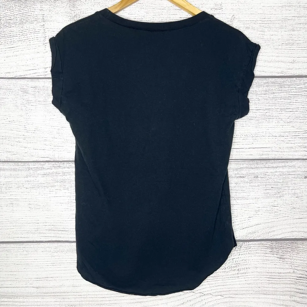 Rolling Stones Black Cap Sleeve T-Shirt Women’s Size Small - Image 6