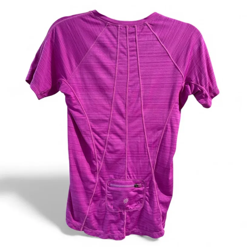 Athleta Purple Short Sleeve Activewear Top- Size Medium - Image 2