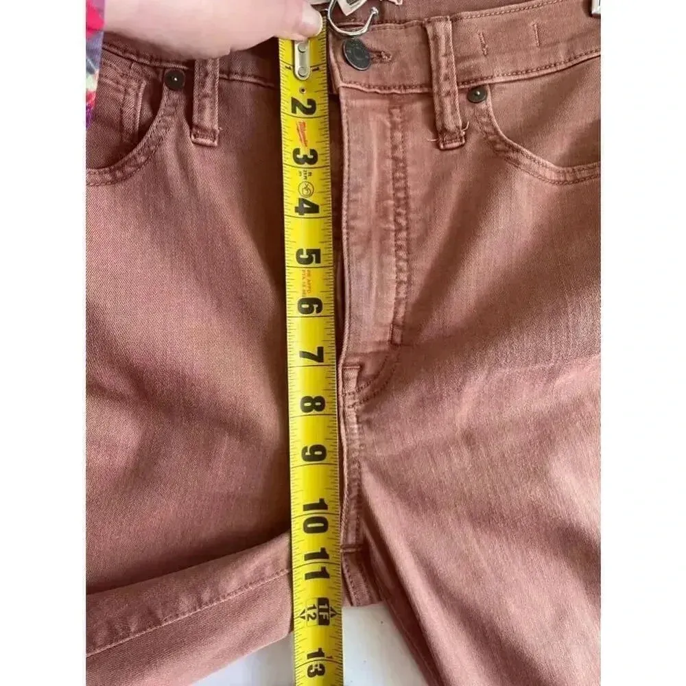 Madewell 10" High-Rise Skinny Jeans in Mauve Size 27‎ EUC! 0301 - Image 8