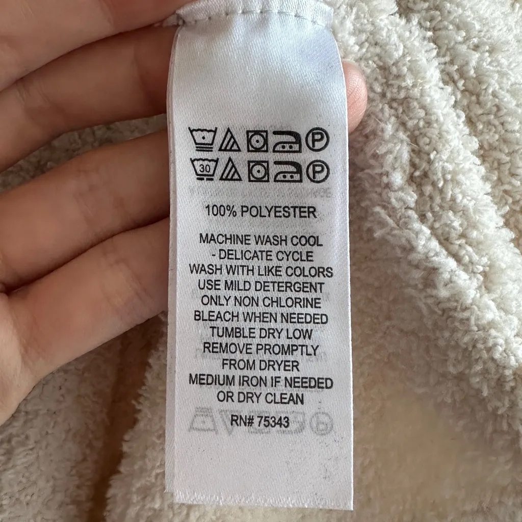 William Rast Cloud Soft White Button Down Shirt Jacket,  
Women’s Shacket, Medium - Image 7