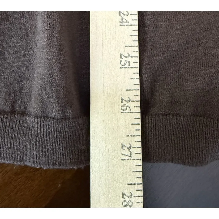Talbots Womens XL Brown Sweater Top Turtleneck Layer Classic Preppy Capsule - Image 6