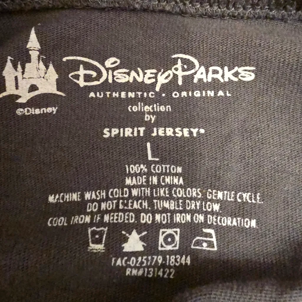 {L} Walt Disney World Briar Rose Gold Sequin Spirit Jersey Gray Disney Parks - Image 12