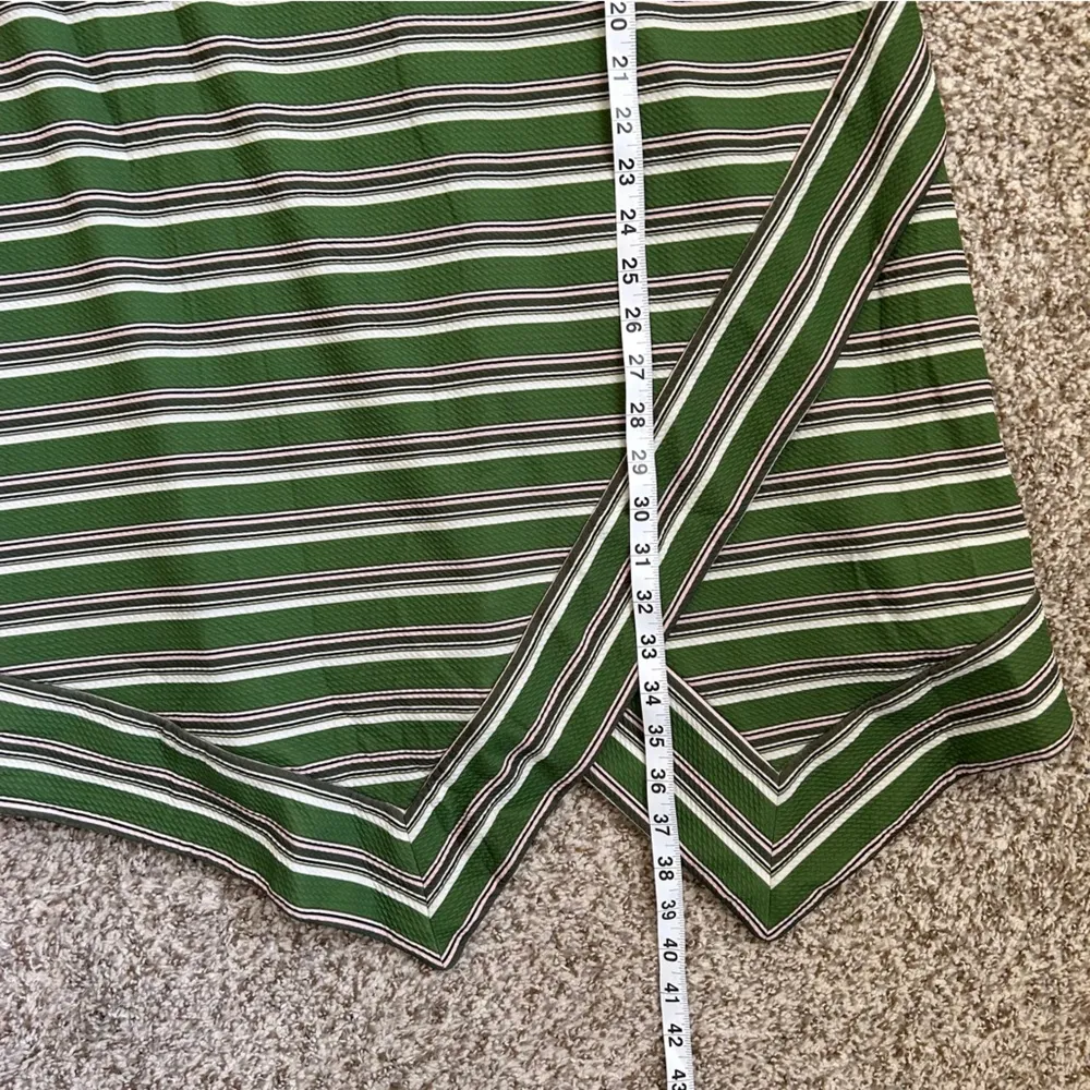 Hutch Green Striped Sleeveless Mini Dress Size Large Casual - Image 6