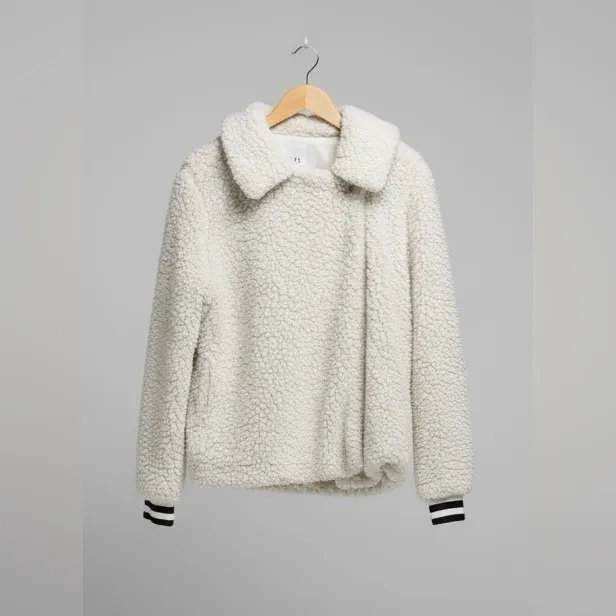 BB DAKOTA Women’s Fleece  And Love Ivory Jacket - Image 2