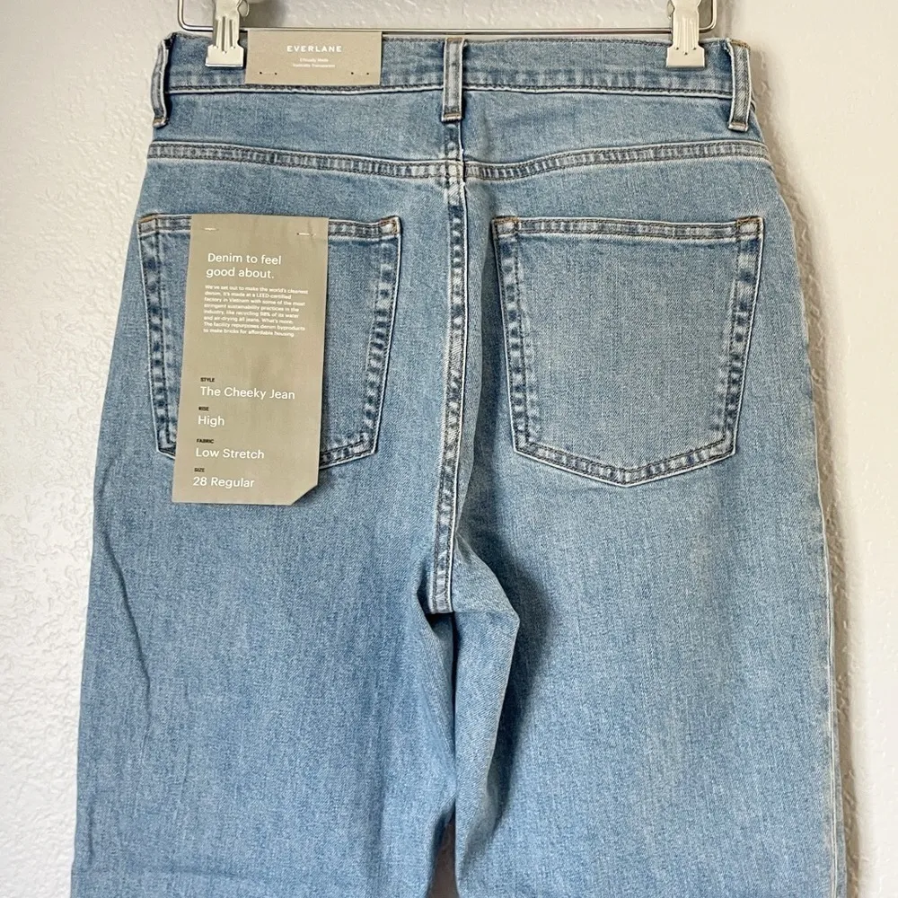 NWT EVERLANE Original Cheeky Jeans Sky Blue 28 - Image 5
