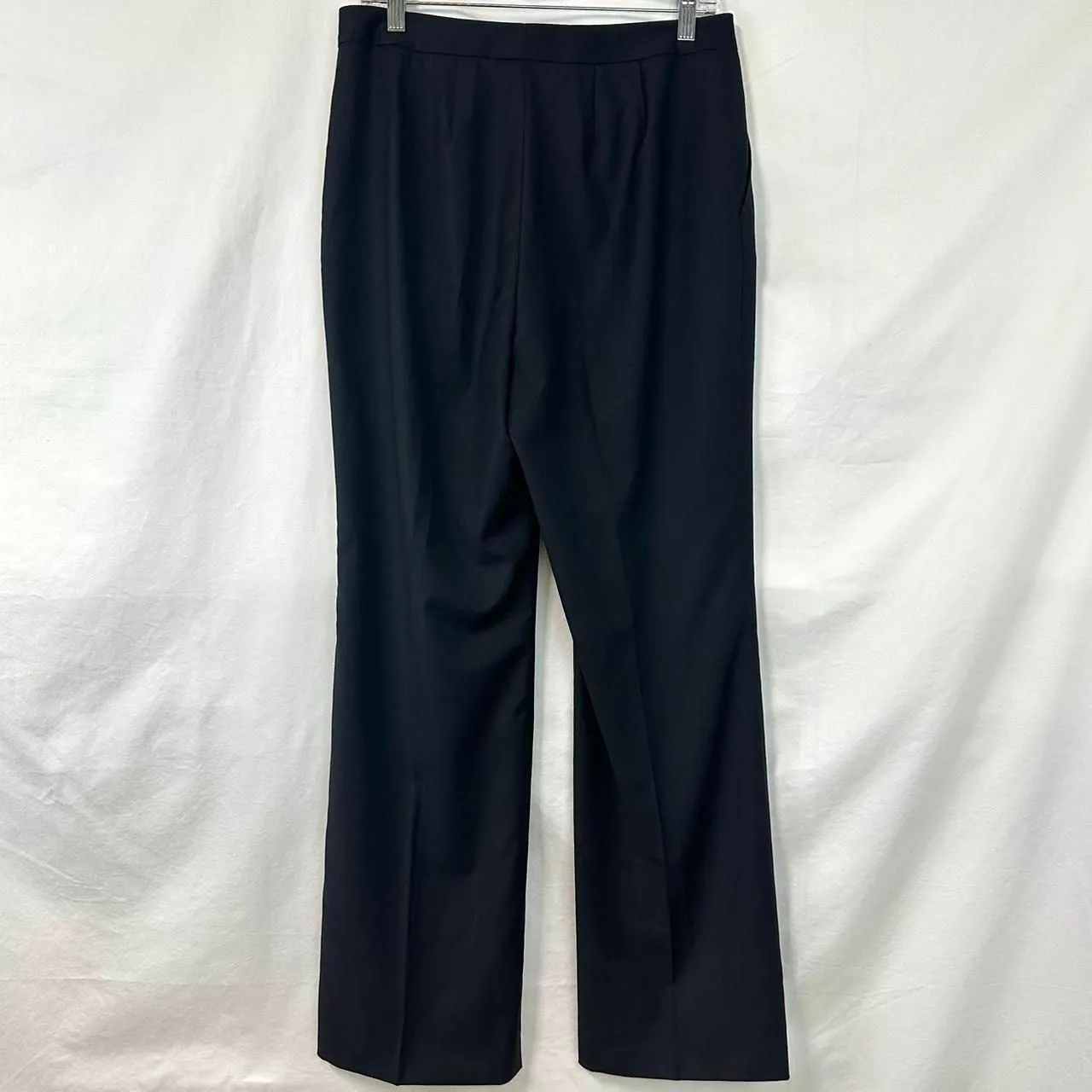 BLOOMINGDALE'S ELLEN TRACY NWT 100% Wool Black Pants Womens 10 Office Career Lux - Image 4