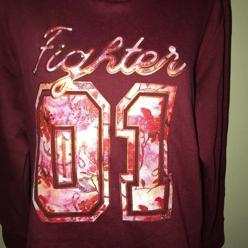 BREAST CANCER AWARENESS FIGHTER 01 GRAPHIC HOODIE LARGE - Image 33