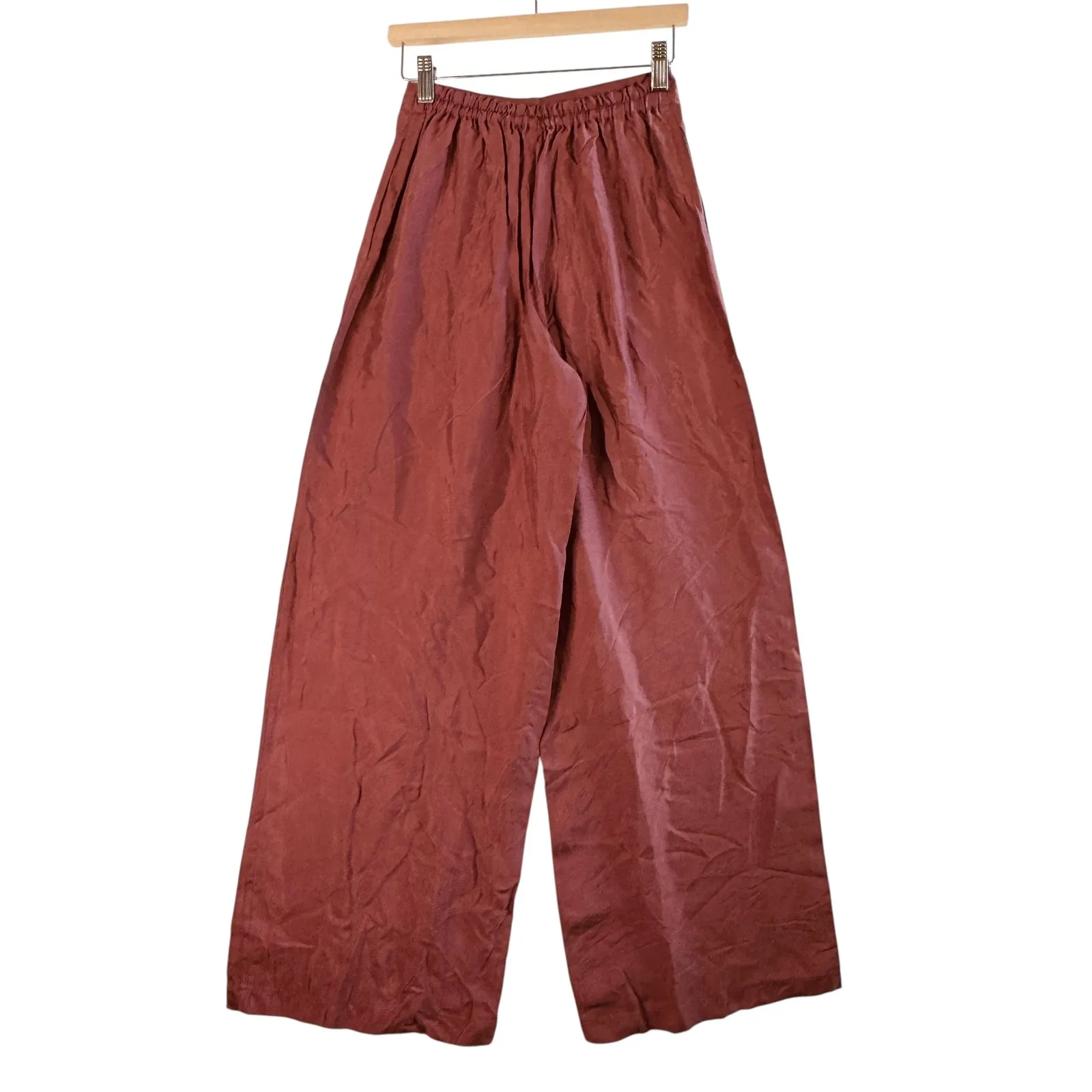Athleta Calm Cool Wide Leg Pants XXS Mauve Lounge Comfy Stretch Travel‎ Pant - Image 2