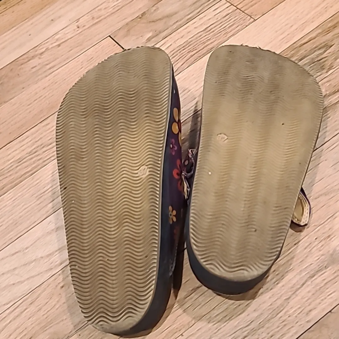 Goby Women's Colorful Skull Mules Blue Size 7 - Image 6