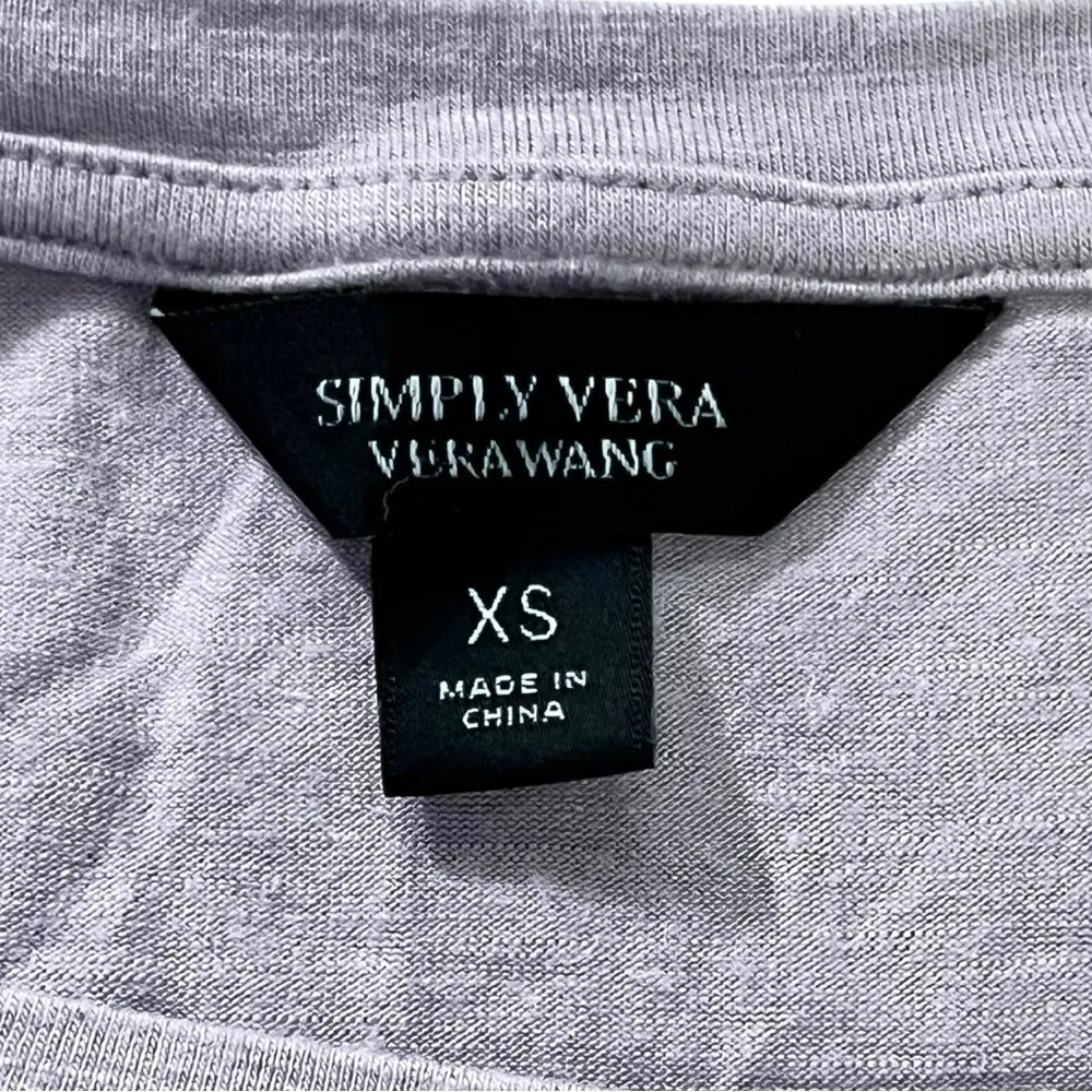 Simply Vera Wang Purple‎ Gray Ruched Sleeveless Shirt Size XS Minimalist Boho - Image 3