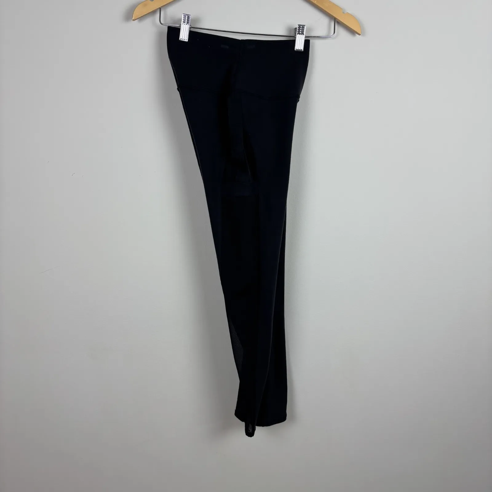 Alo Yoga Leggings Tight Womens XS Black‎ Sheer Mesh Activewear Athleisure Edgy - Image 12