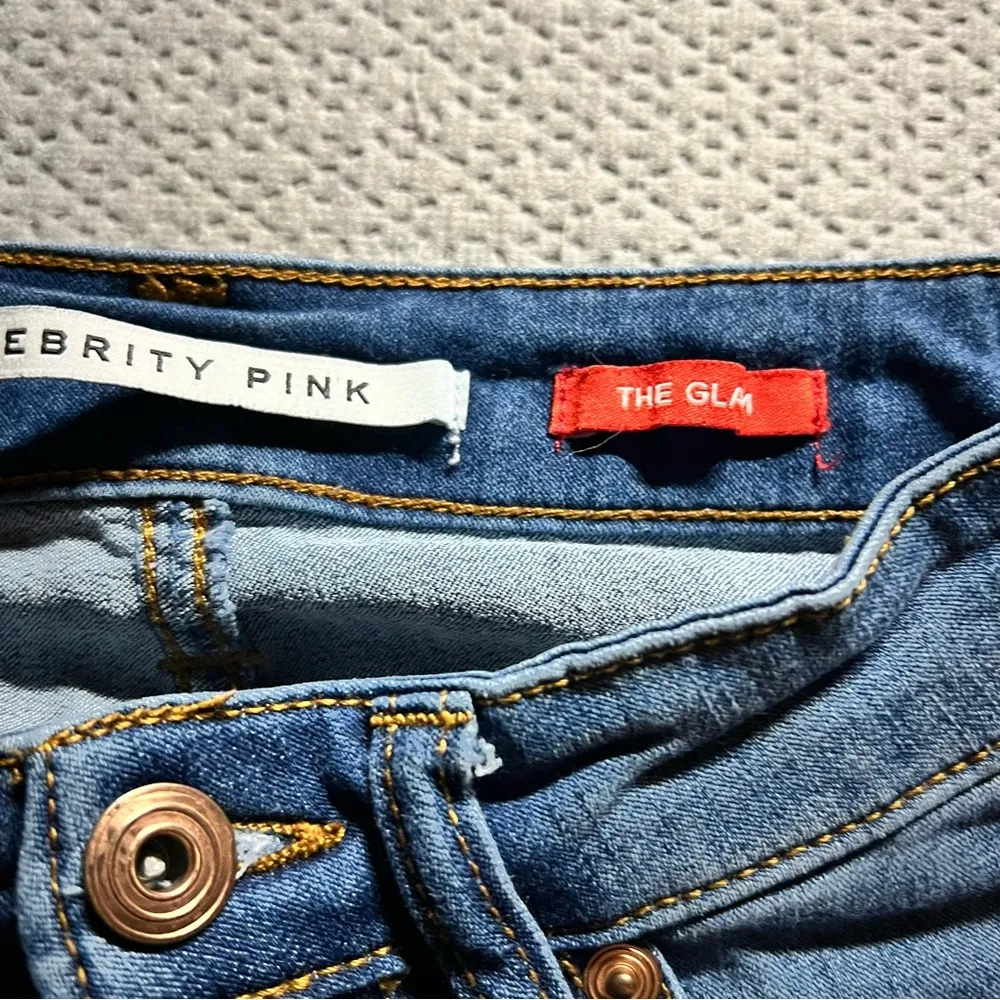 Celebrity Pink The Glam Indigo Blue Skinny Jeans Size 0 EUC - Image 3