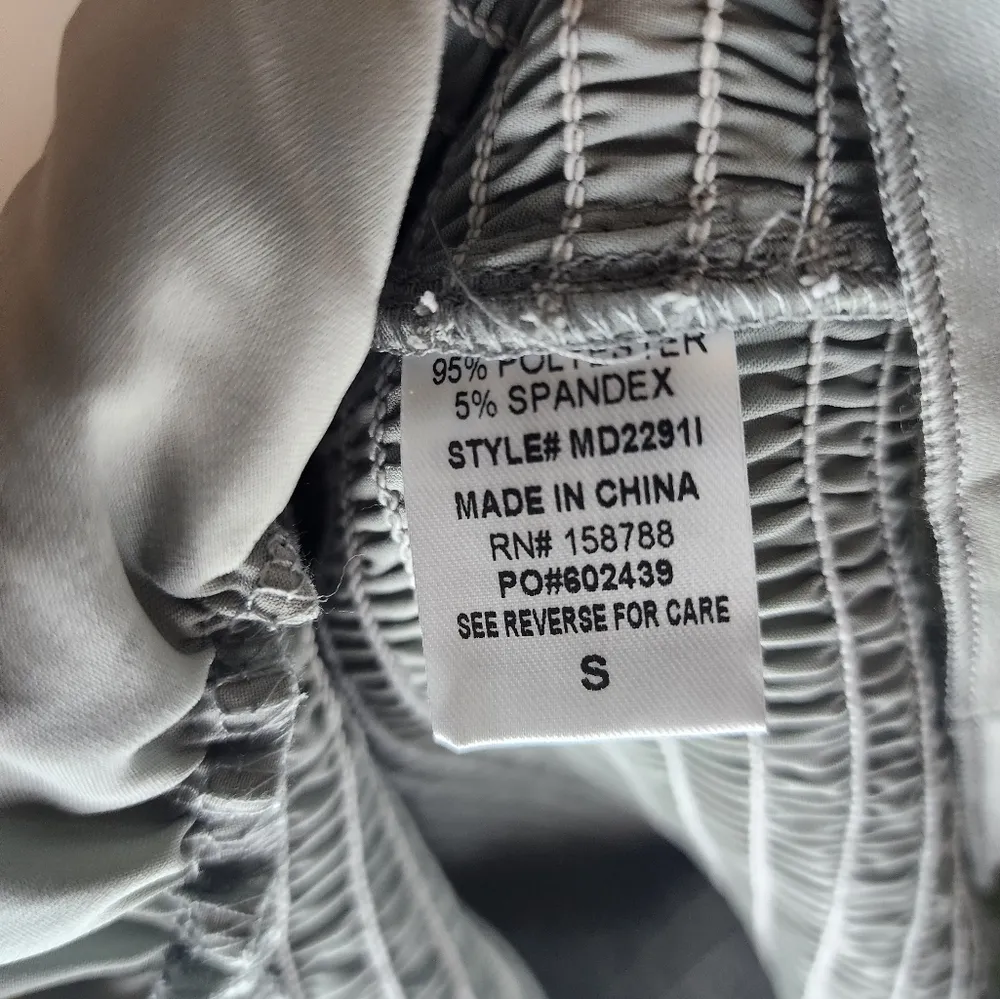 Mable Sage/grey Satin Smocked Fitted Midi Dress Gray - Image 4