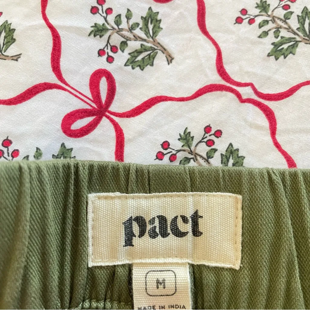 Pact Organic Cotton Daily Twill Skirt in Olive Green - Image 4