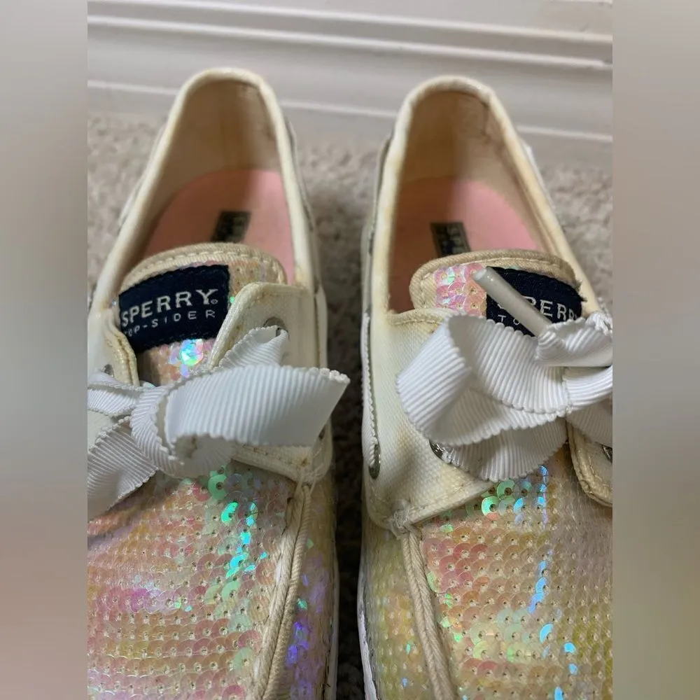Sperry Sequin Topsiders Ribbon Tie size 8 - Image 6