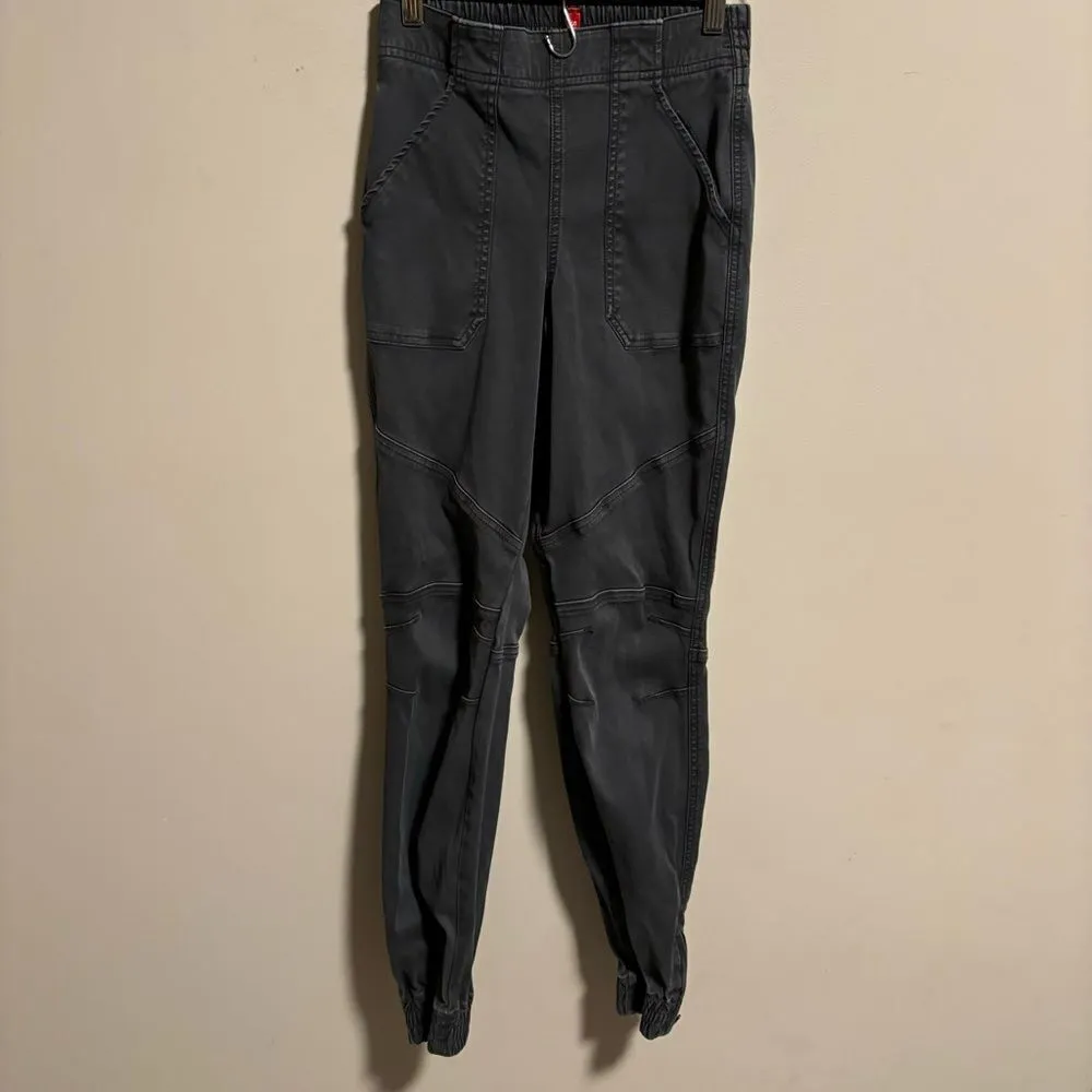 Spanx  Stretch Twill Cargo Pull On Ankle Zip Jogger Gray- Size XS - Image 3
