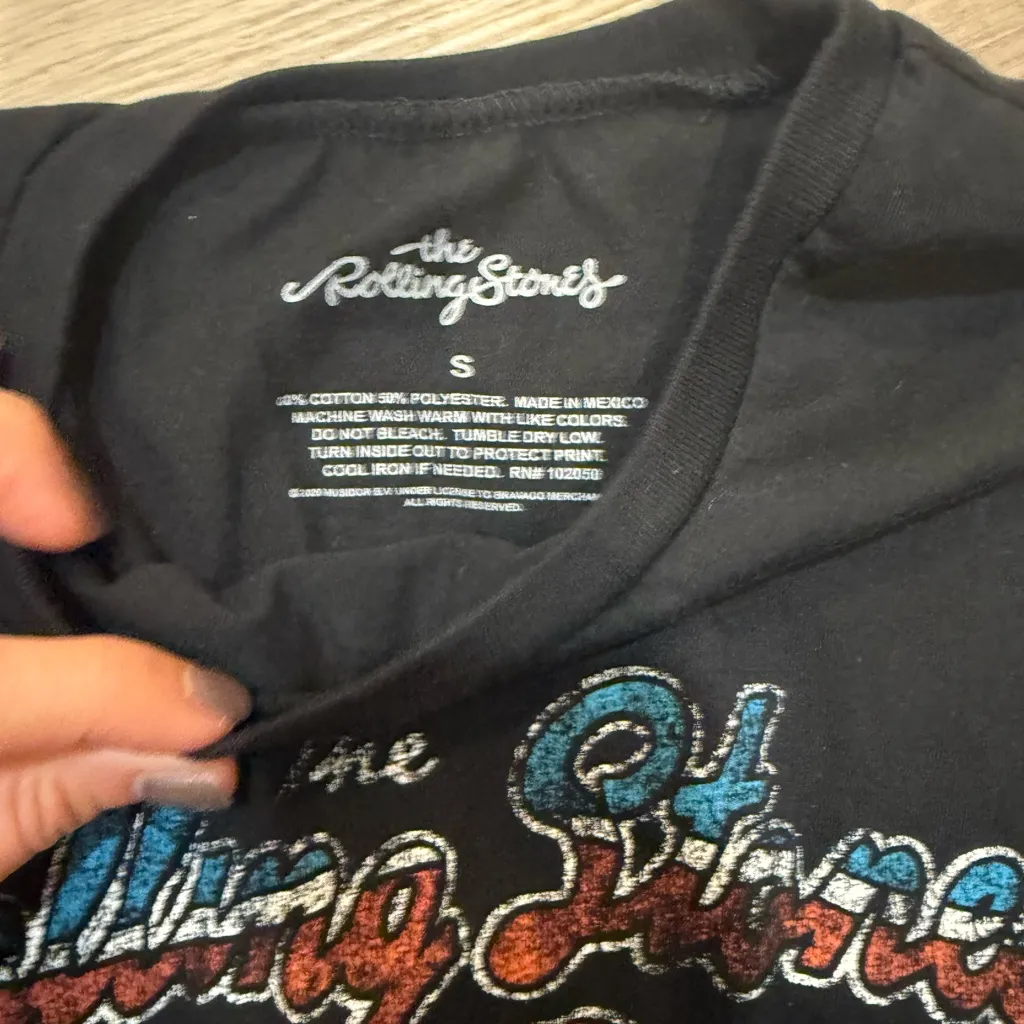 The Rolling Stones Black Graphic Tee - Image 2