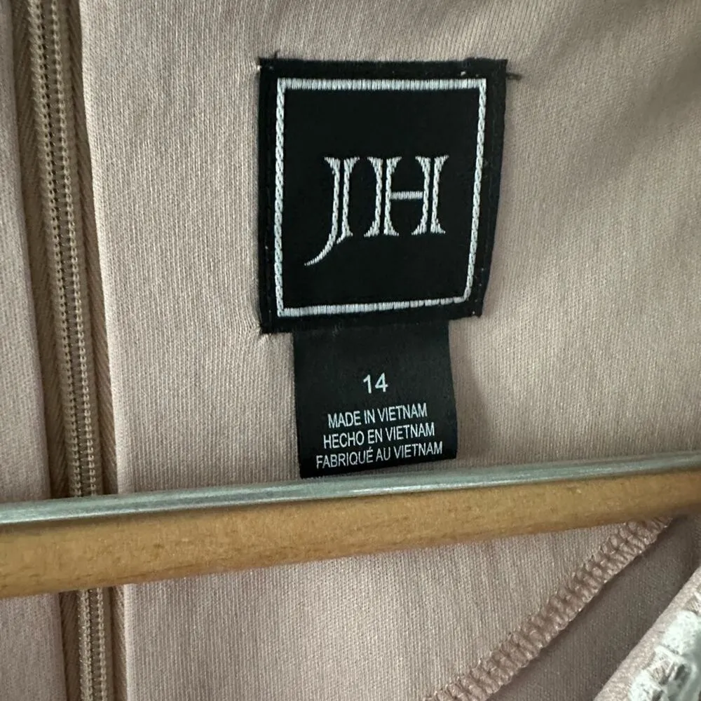 Jessica Howard JH Dress Women's 14 White Lace Mini 3/4 Sleeves Party Cocktail - Image 9