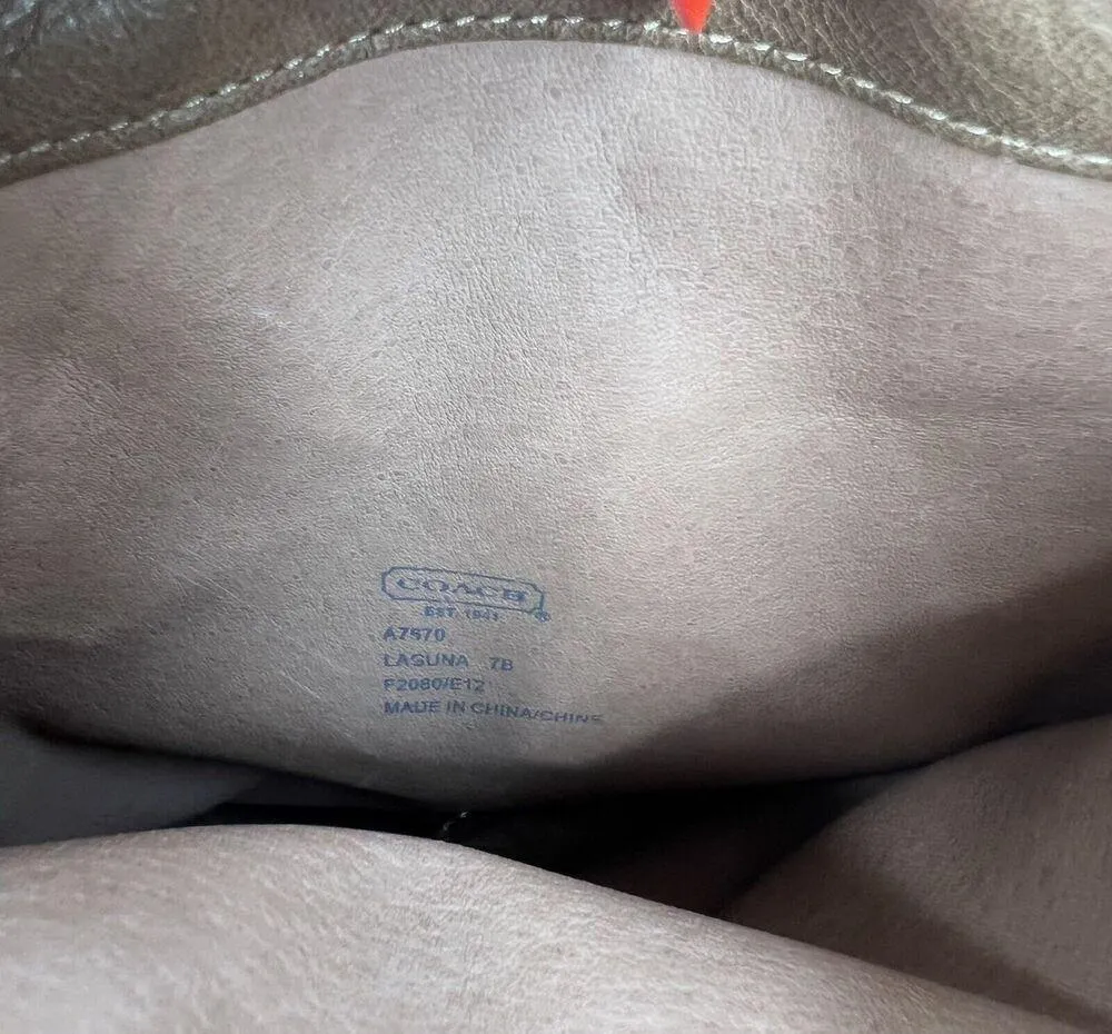 Coach Size 7 Boots Laguna Leather Knee High Tall Horse Riding Equestrian Women's - Image 11