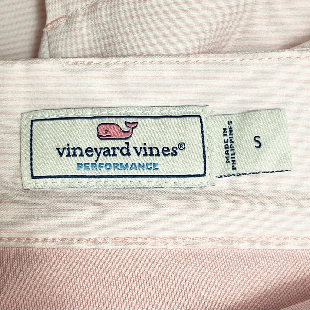 Vineyard Vines Performance Golf Skort Light Pink Stripe Sz Small Stretch Active - Image 8