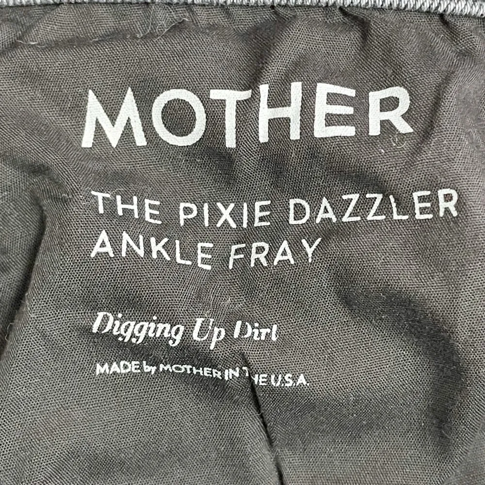 Mother Denim The Pixie Dazzler Ankle Fray Jeans Size 29 in Digging Up Dirt Gray - Image 13