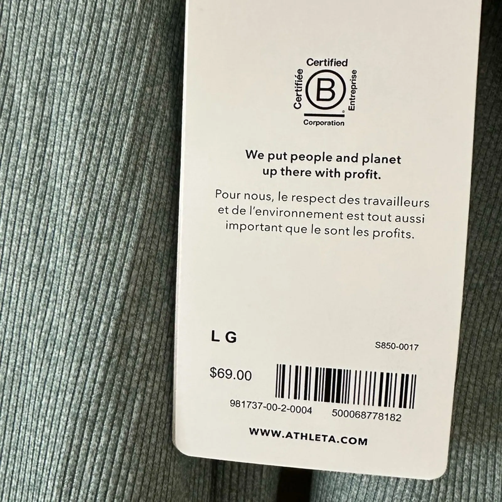 Athleta Uptempo Ribbed Henley Top NEW - Image 6