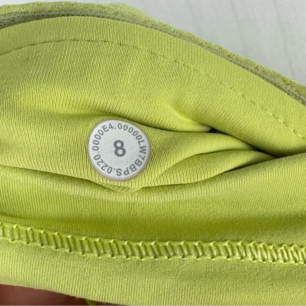 Lululemon Run Off Route High Rise Short 4” Lemon Vibe Women's Size 8 Mesh Swift - Image 7