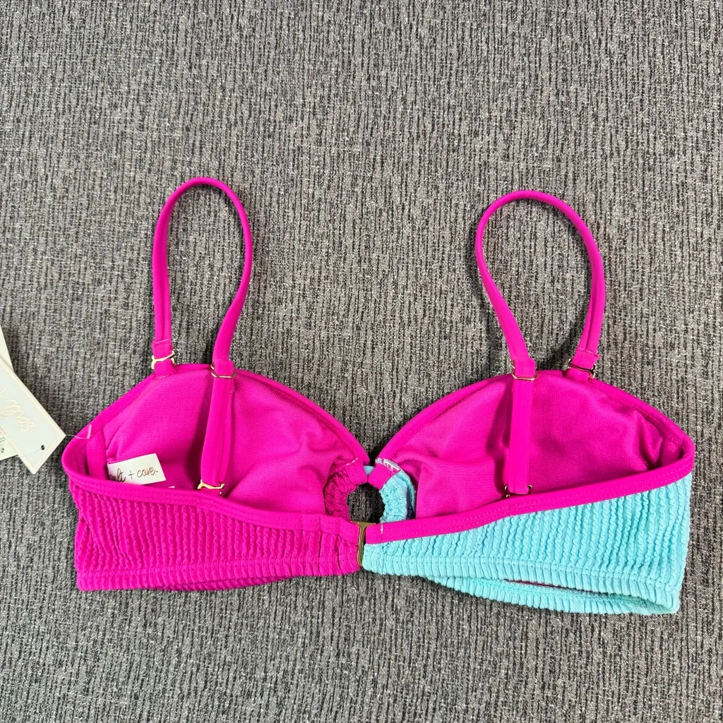 Salt + Cove Women’s Bikini Top Pink Size M - Image 5