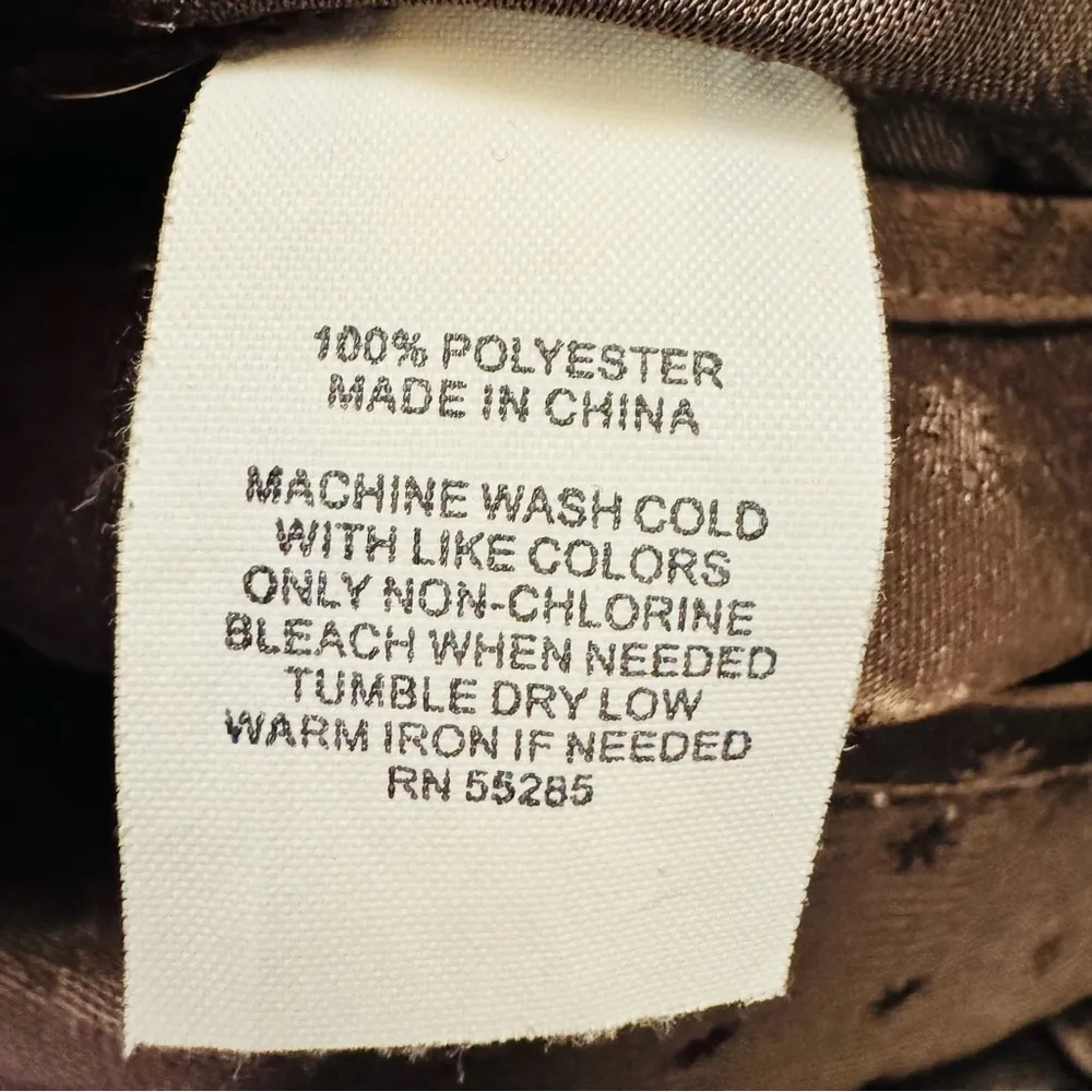 Express Brown Puff Sleeve Wrap Blouse - Image 4