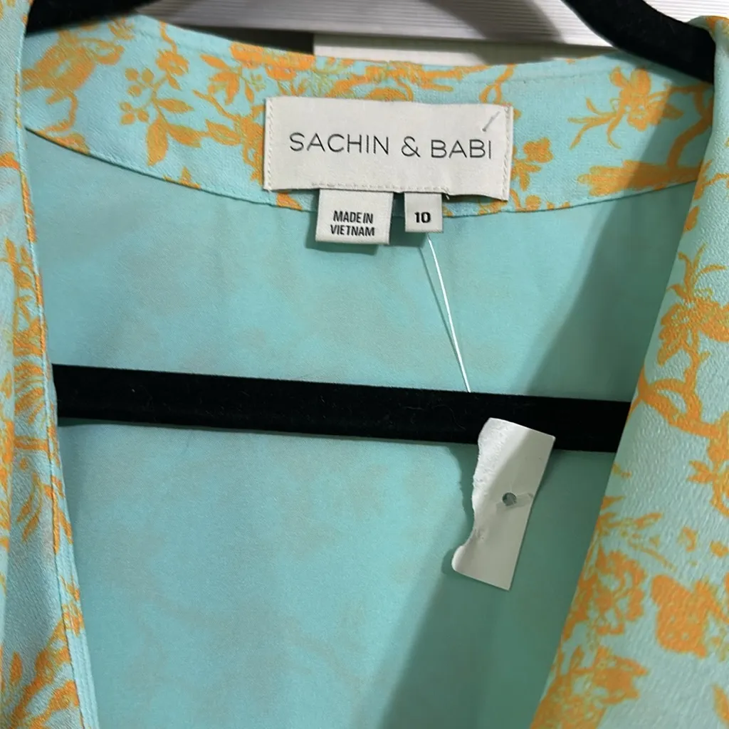 Sachin + Babi Anthropologie Annemarie Ruffle Neckline Maxi Dress - Image 3