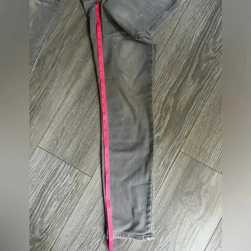 Athleta  Sculptek Gray Wash Denim Ultra Skinny Jeans Size 8 - Image 7