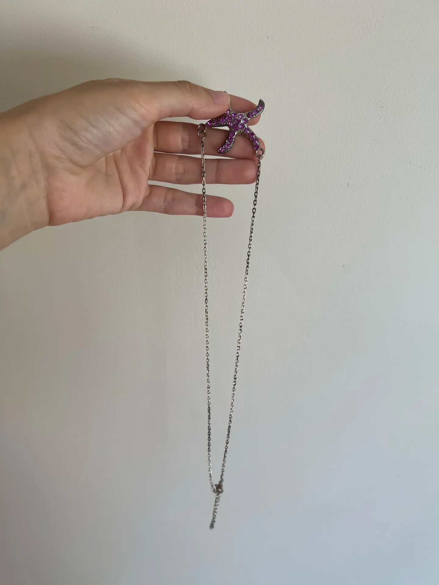 starfish necklace y2k Purple - Image 3