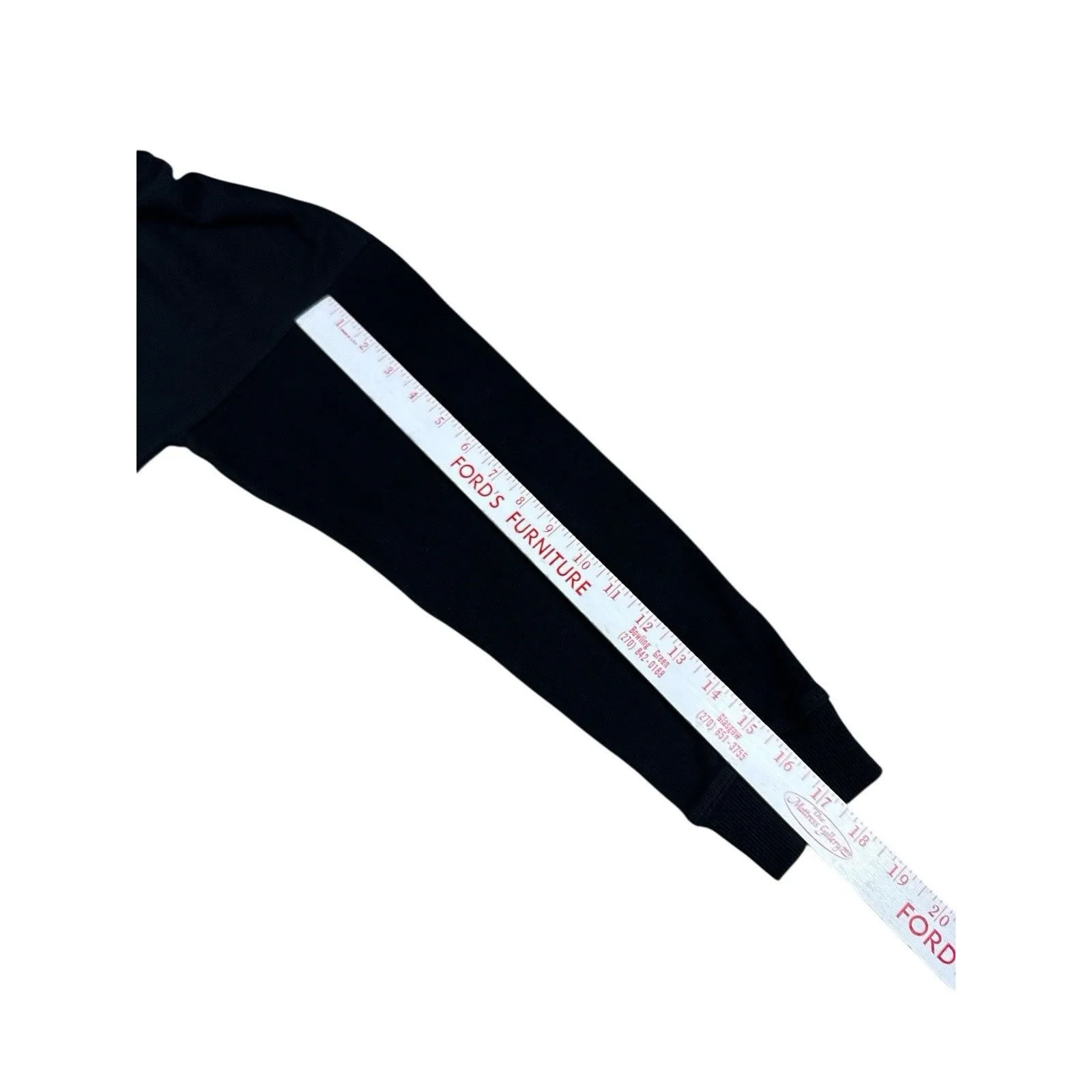 DKNY Sport Cropped Hoodie Pullover Swearshirt Black Medium Activewear  Loungwear - Image 8