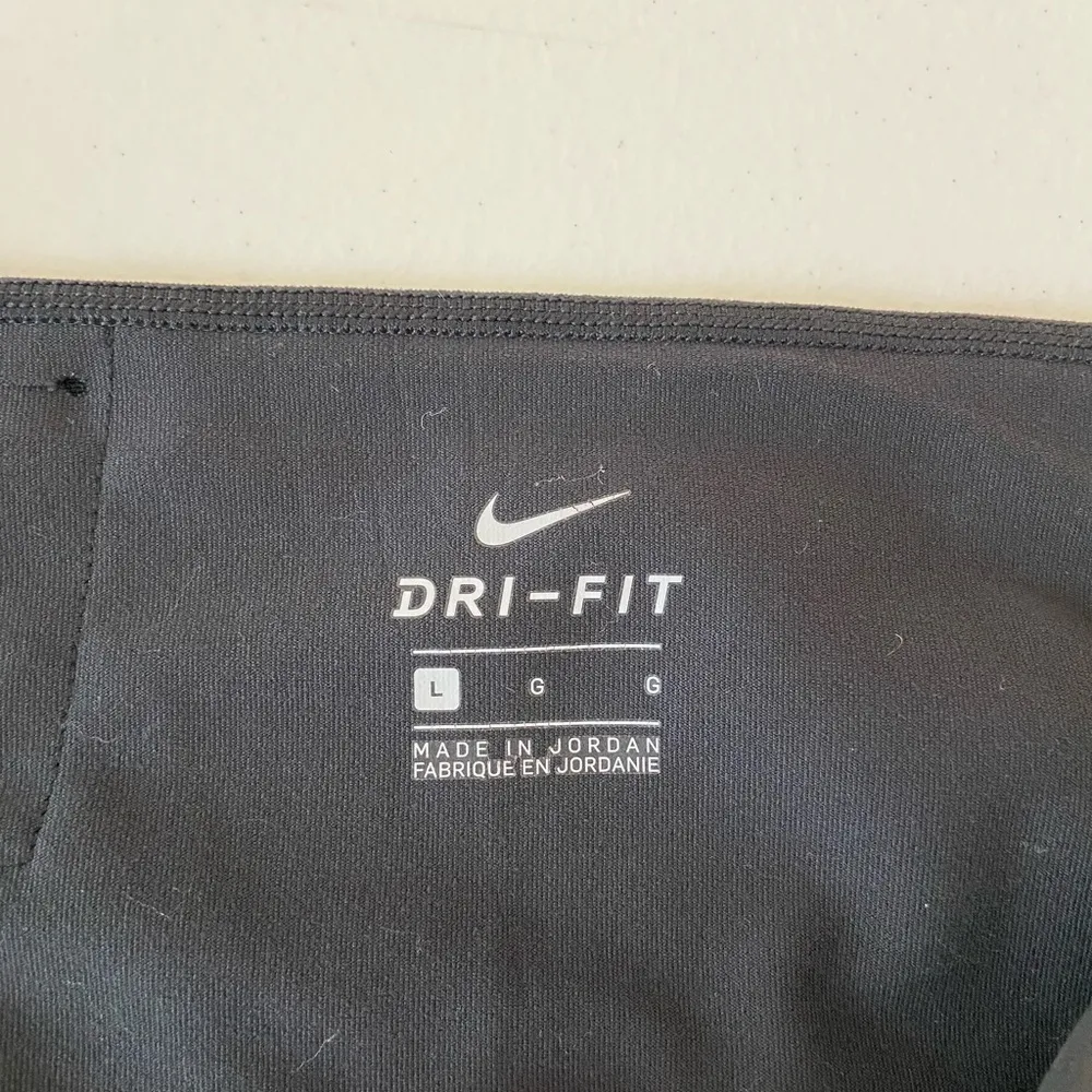 EUC Nike women’s power legend black gray dri-fit athletic stretch leggings large - Image 5