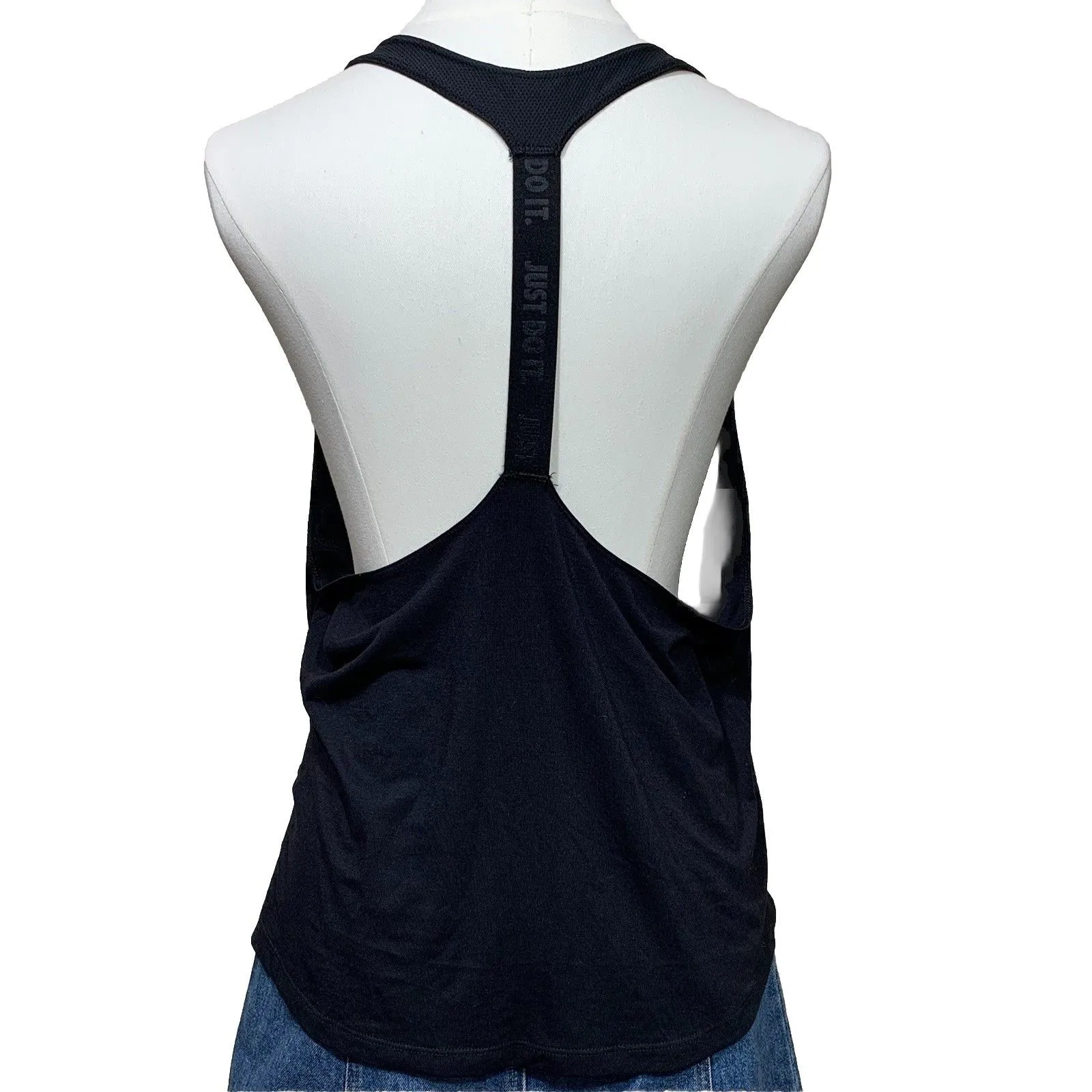 Nike Dri-FIT Women’s Loose Fit Black Tank Top Size Large Modal Blend - Image 4