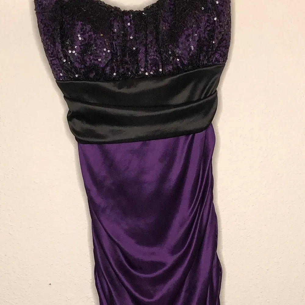 Windsor Strapless Prom Dress Purple‎ Black - Image 10