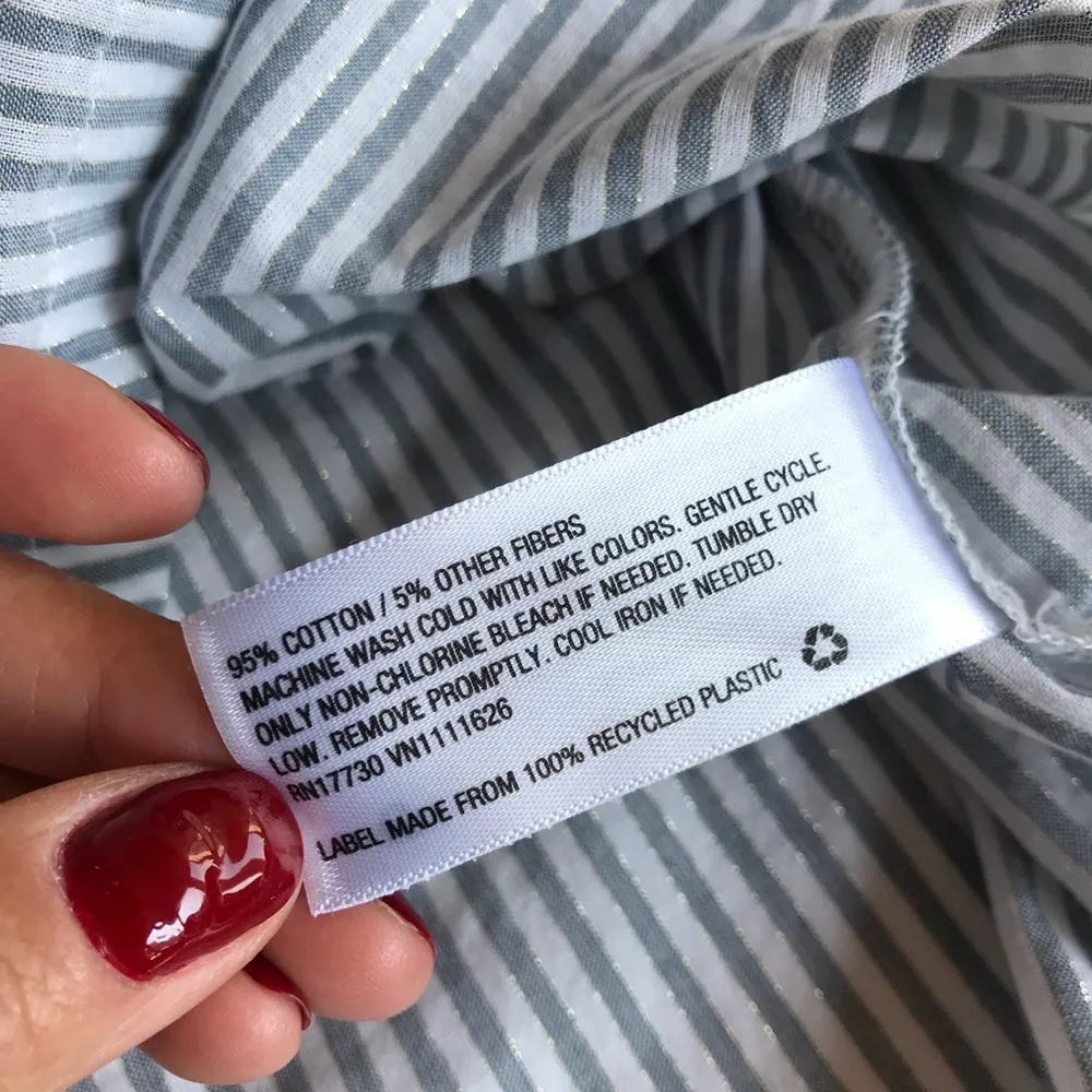 🆕 NWT A New Day Metallic Striped Blouse - Image 6