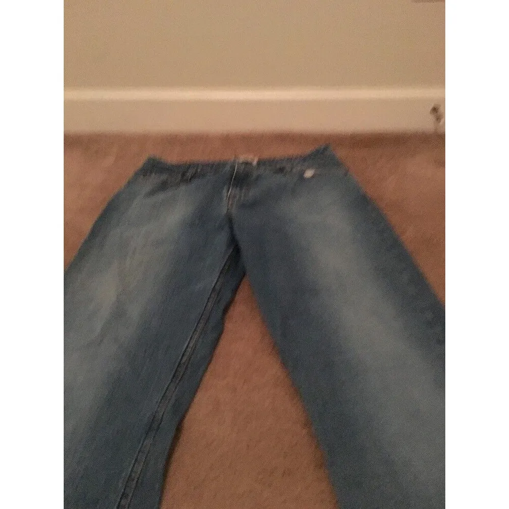 Levi Strauss Misses Women's Blue Jeans Mid-Rise Stretch Size 16 - Image 3