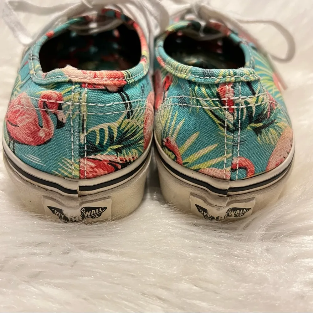 Vans Flamingo Print Sneakers Skateboard Shoes 6.5 woman’s/5 men’s Zoo Tropical - Image 4