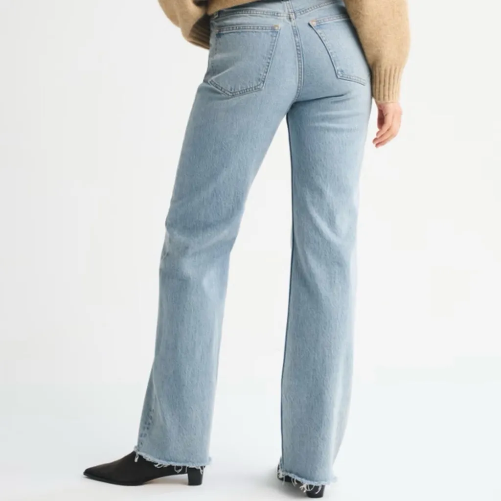 Abercrombie & Fitch Light Blue 90’s relaxed high rise Jeans curvy love 25L / 0 - Image 2