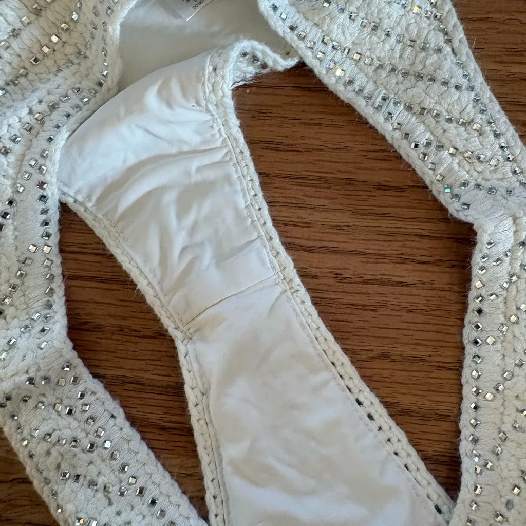 Meshki crochet rhinestone bikini set - Image 2