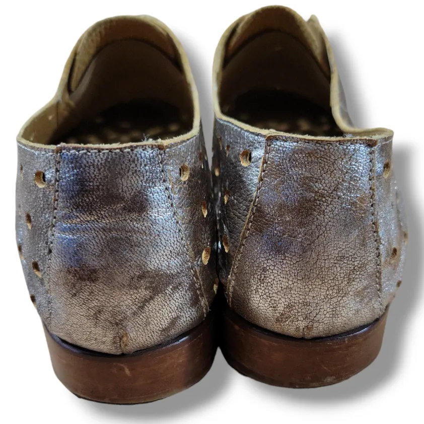 Mat 20 Shoes Size 8 US 38.5 EUR Mat20  Leather Oxfords Shoes Made In Italy Women's - Image 7