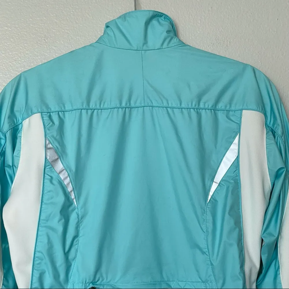 Nike Reflective Windbreaker Teal/Silver Size Small - Image 10