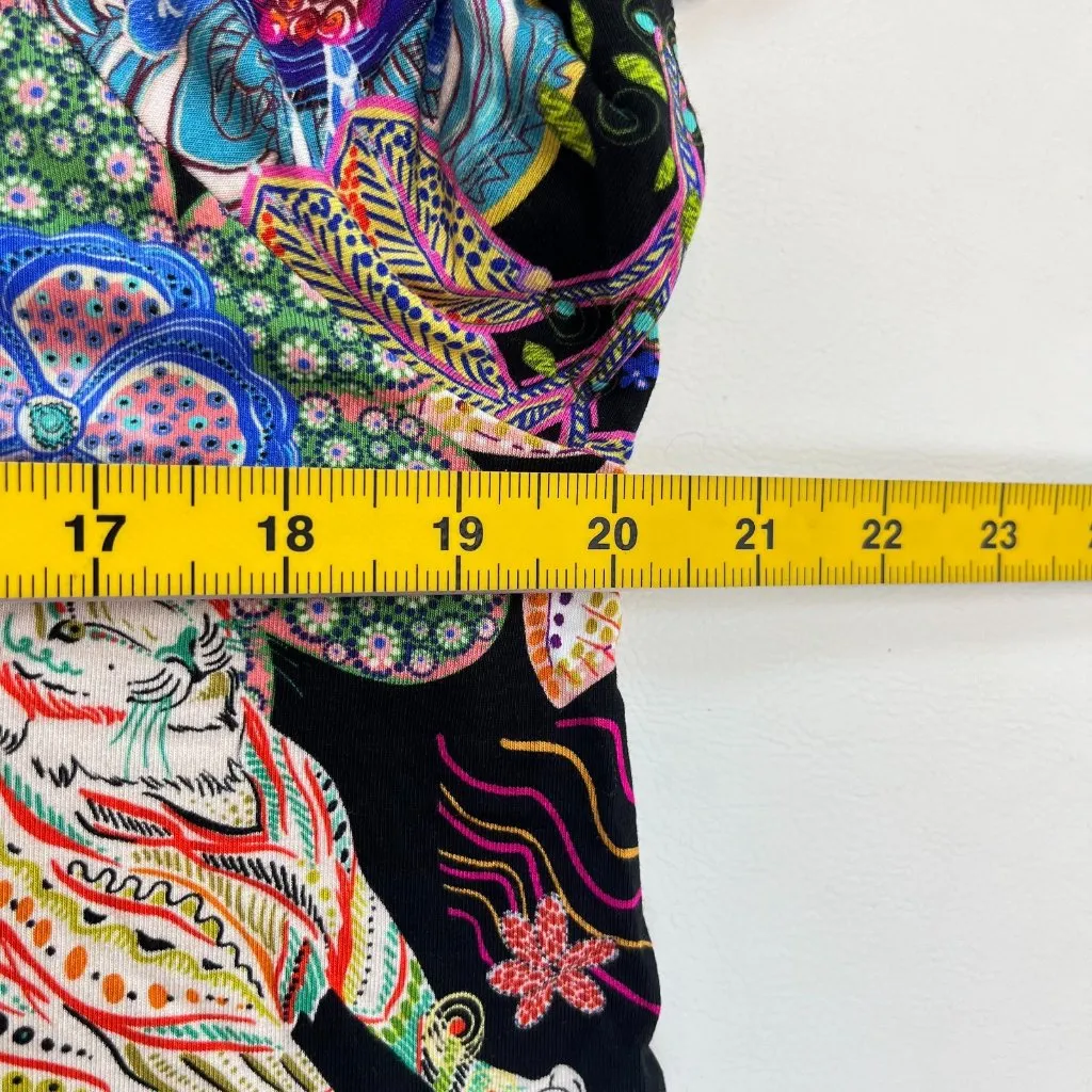 NWOT Johnny Was Janie Favorite Flutter-Sleeve Floral Mini Dress Size S - Image 11