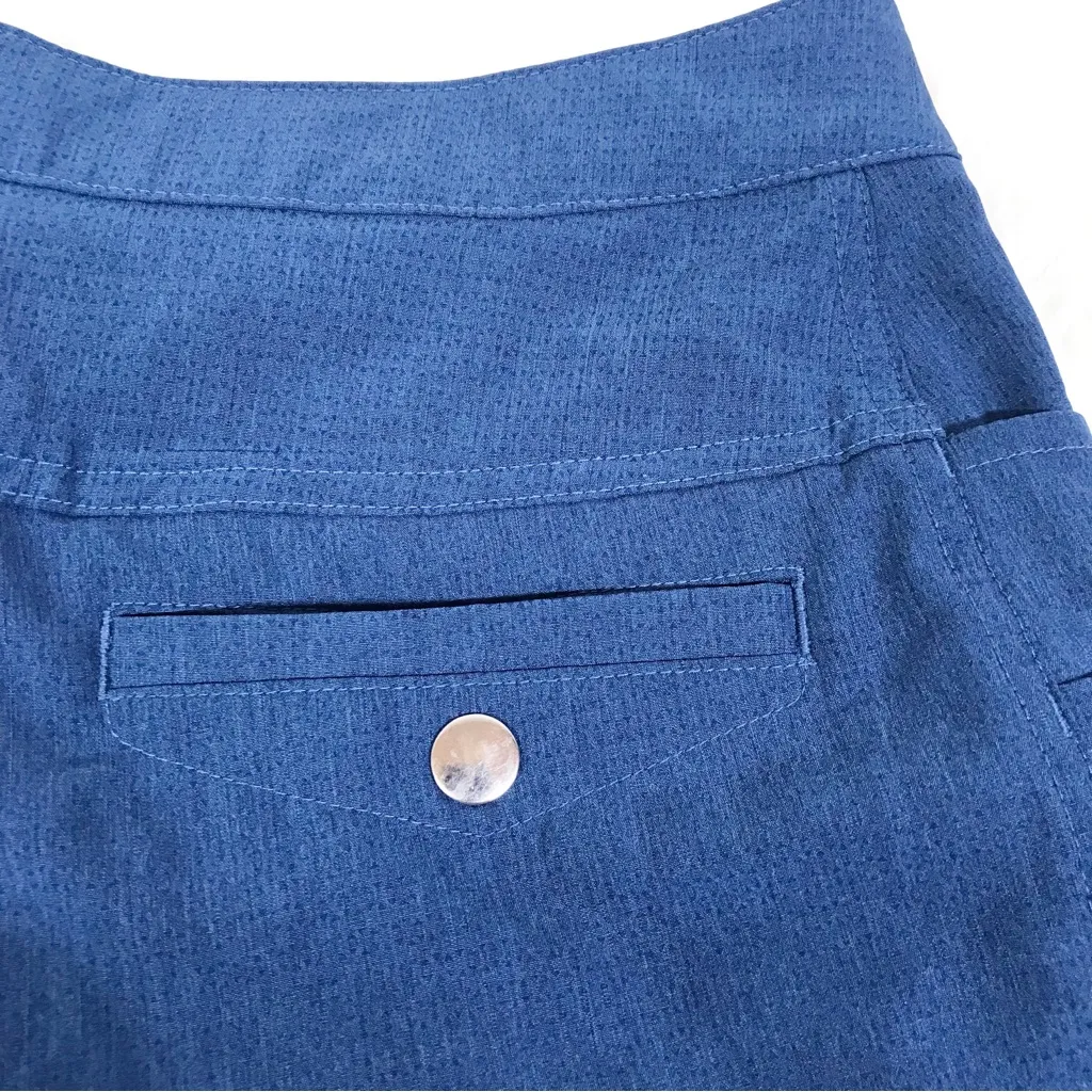 ZYIA Blue Not Just A Trail Shorts Cuffed Workout Running Short Size Small - Image 9