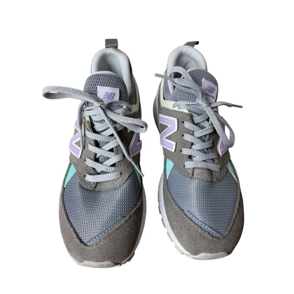 NEW BALANCE 574 Sport Women Gunmetal/Dark Violet (WS574PRC) Size 7 - Image 9