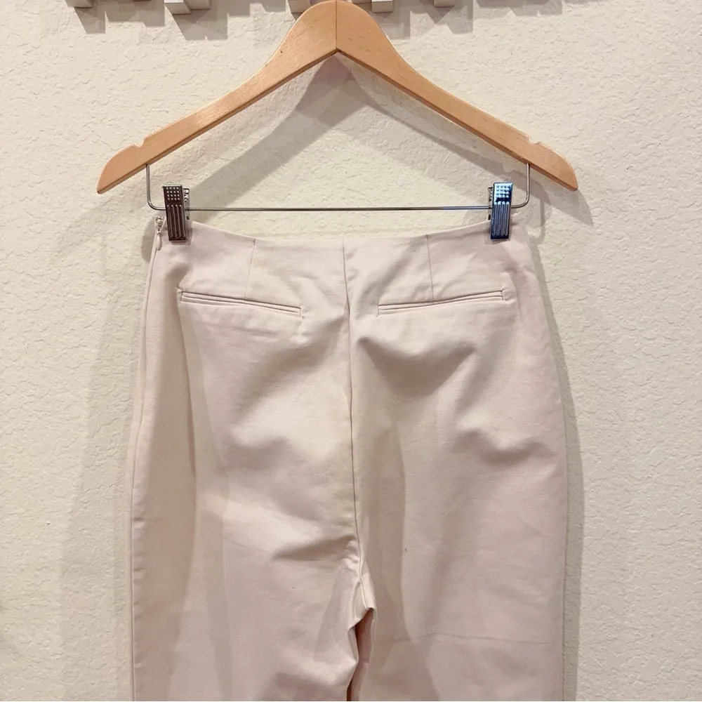 Keepsake the Label Nude Flare Cotton Cropped Trouser Pants Size S Preowned Tan - Image 4